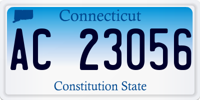 CT license plate AC23056