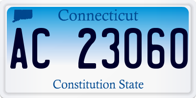 CT license plate AC23060