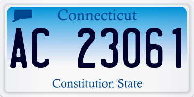 CT license plate AC23061