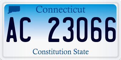 CT license plate AC23066