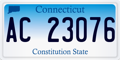 CT license plate AC23076