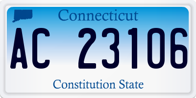 CT license plate AC23106