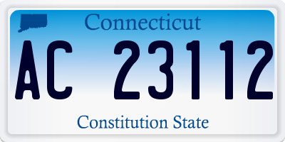 CT license plate AC23112