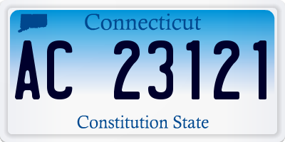 CT license plate AC23121