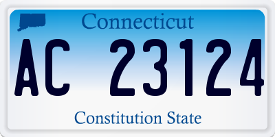 CT license plate AC23124