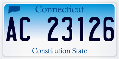CT license plate AC23126