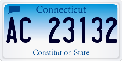 CT license plate AC23132