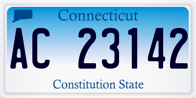 CT license plate AC23142