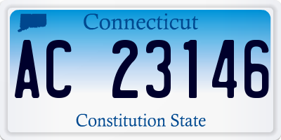CT license plate AC23146