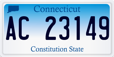 CT license plate AC23149