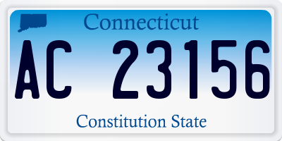 CT license plate AC23156