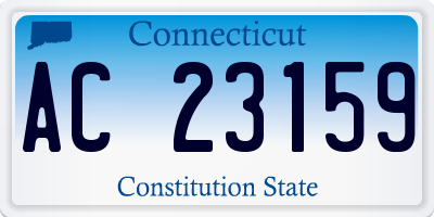 CT license plate AC23159