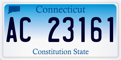 CT license plate AC23161