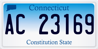 CT license plate AC23169