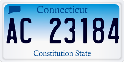 CT license plate AC23184