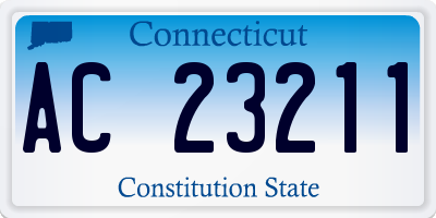 CT license plate AC23211