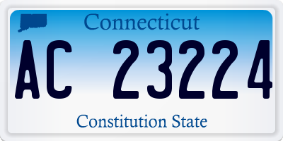 CT license plate AC23224