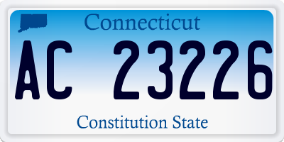 CT license plate AC23226