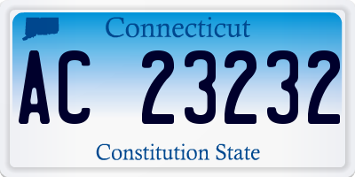 CT license plate AC23232