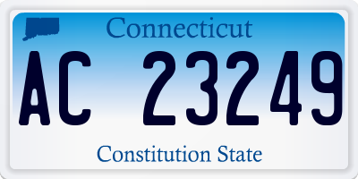 CT license plate AC23249