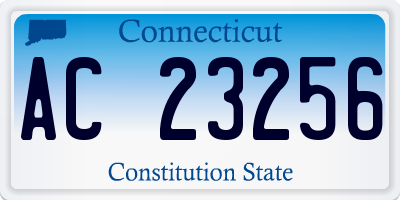 CT license plate AC23256