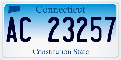 CT license plate AC23257