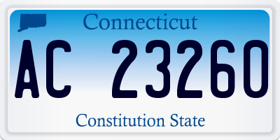 CT license plate AC23260