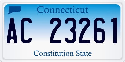 CT license plate AC23261