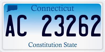 CT license plate AC23262