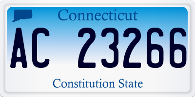 CT license plate AC23266