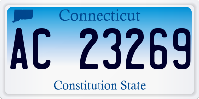 CT license plate AC23269