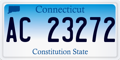 CT license plate AC23272