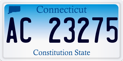 CT license plate AC23275