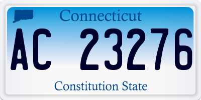 CT license plate AC23276