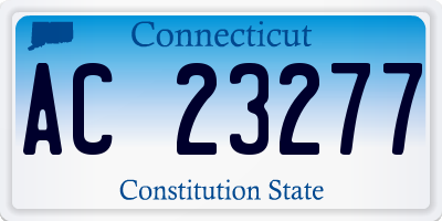 CT license plate AC23277