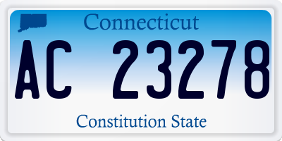 CT license plate AC23278