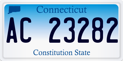CT license plate AC23282