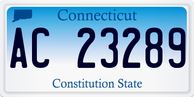 CT license plate AC23289