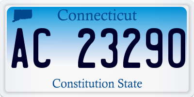 CT license plate AC23290