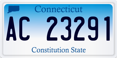 CT license plate AC23291