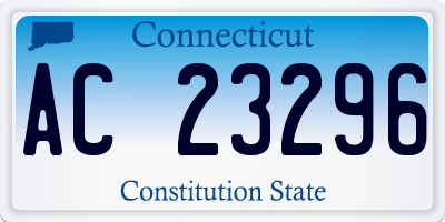 CT license plate AC23296