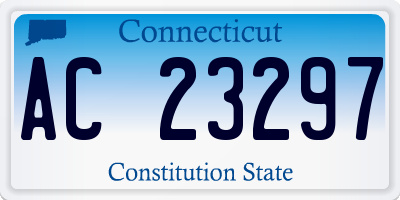 CT license plate AC23297