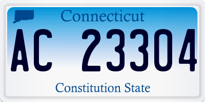 CT license plate AC23304