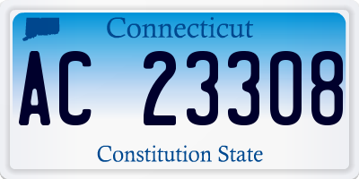 CT license plate AC23308