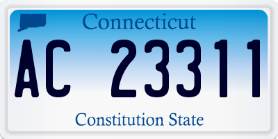 CT license plate AC23311