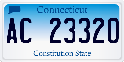 CT license plate AC23320