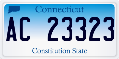 CT license plate AC23323