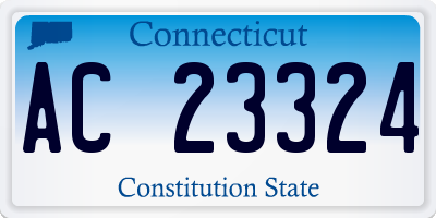 CT license plate AC23324