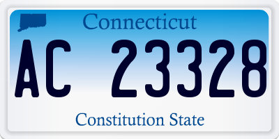 CT license plate AC23328