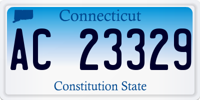 CT license plate AC23329